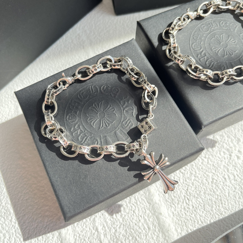 Браслет Chrome Hearts Large Chain "Silver" фото № 8