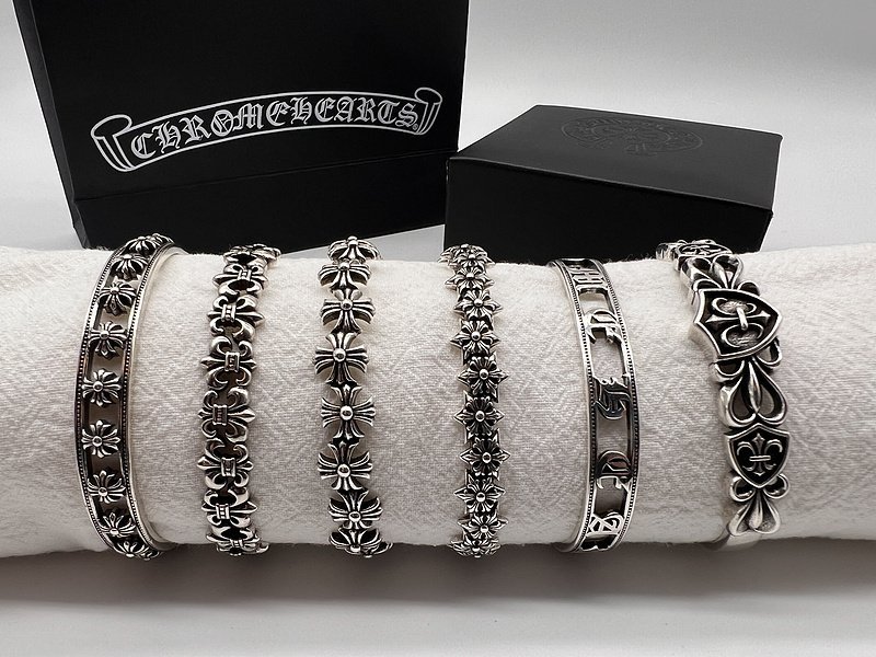 Браслет Chrome Hearts Open-End Spicy "Silver" фото № 3