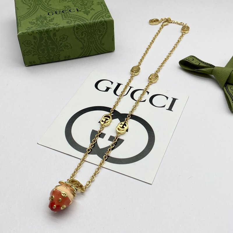 Подвеска Gucci Gem And Strawberry "Red" фото № 4