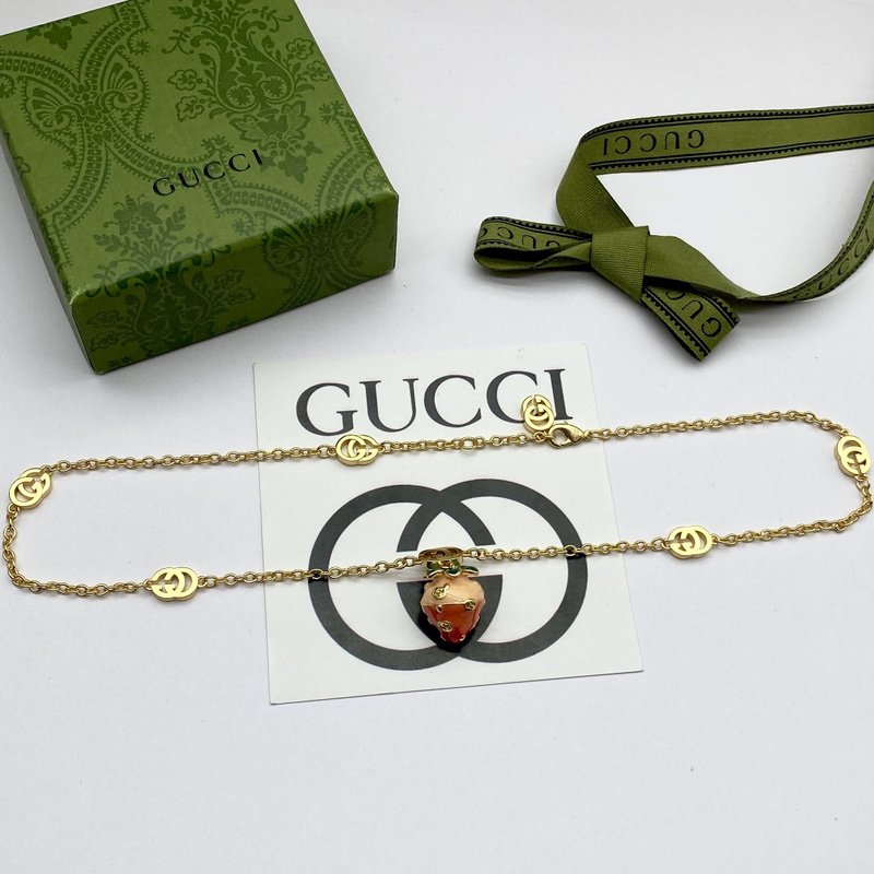 Подвеска Gucci Gem And Strawberry "Red" фото № 5