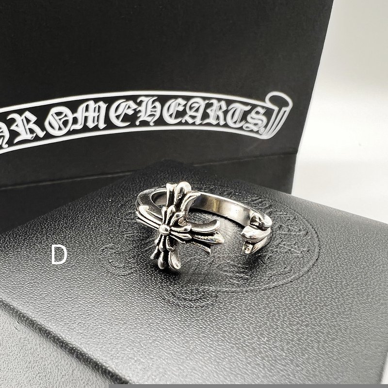 Кольцо Chrome Hearts Open End Of Various Shapes - Cross "Silver" фото № 2