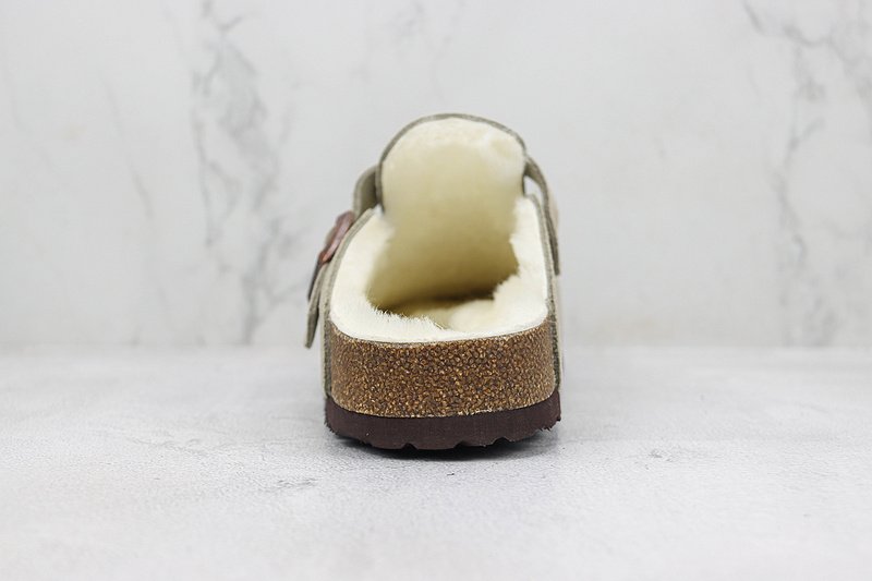 Birkenstock Boston Shearling "Whale Gray" фото № 9