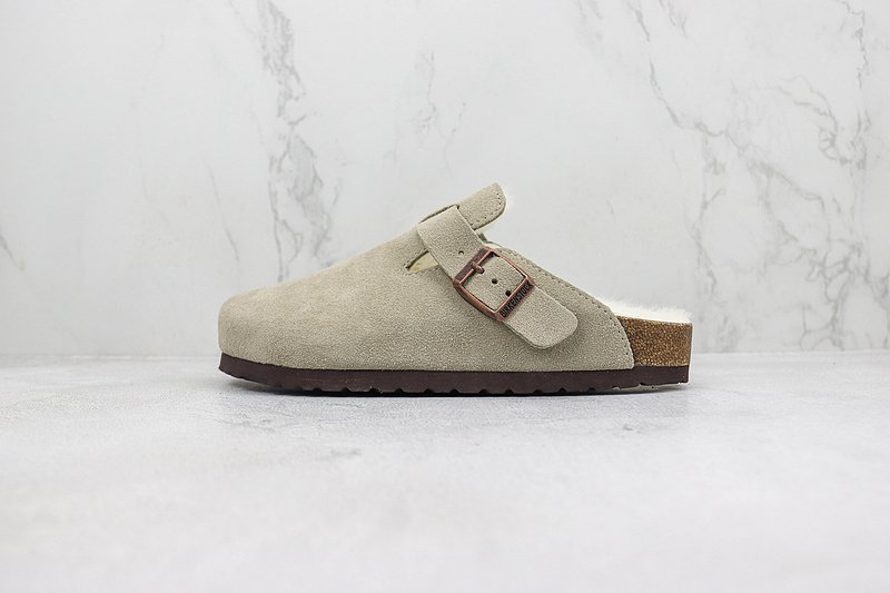 Birkenstock Boston Shearling "Whale Gray" фото № 2