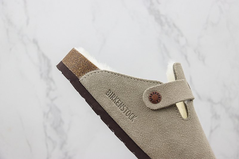 Birkenstock Boston Shearling "Whale Gray" фото № 3