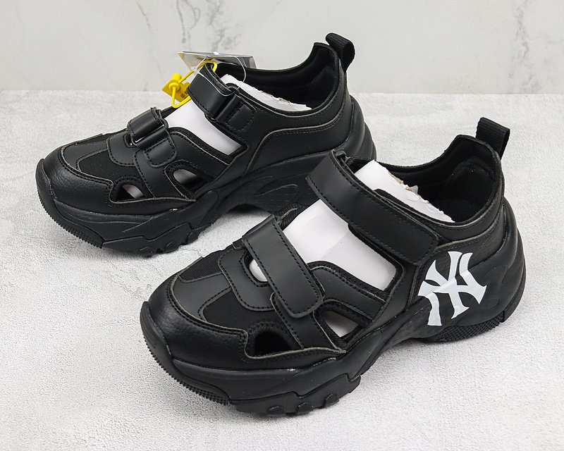 MLB Bigball Chunky Maks Mary Jane New York Yankees Sandals "Black" фото № 5
