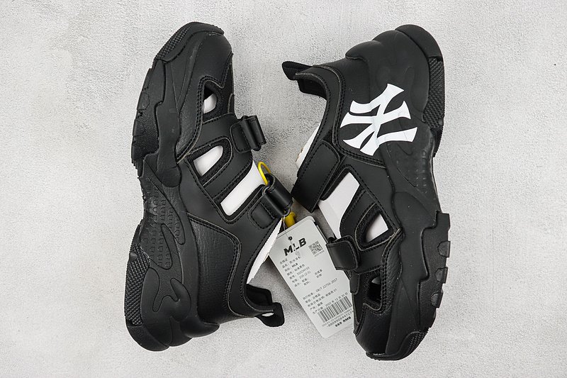 MLB Bigball Chunky Maks Mary Jane New York Yankees Sandals "Black" фото № 7