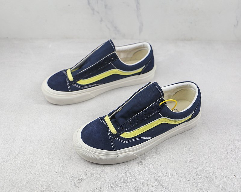 Vans Old Skool "Navy Blue/Yellow Strip" фото № 5