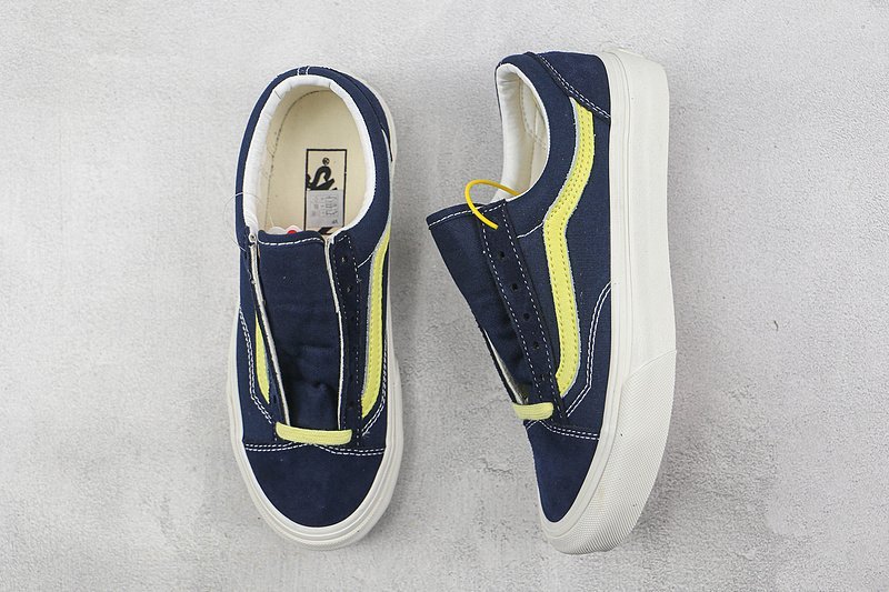 Vans Old Skool "Navy Blue/Yellow Strip" фото № 7