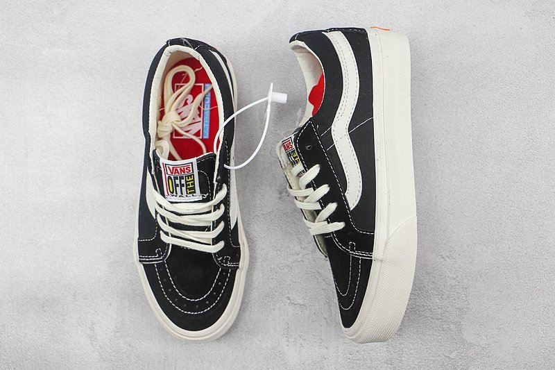 Vans SK8-Low "Black/White/Red" фото № 7