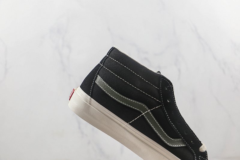 Vans SK8-Mid "Black/Olive Green" фото № 3
