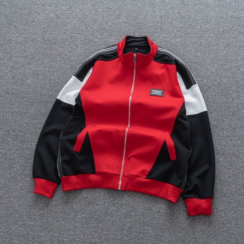 Худи Burberry On The Style ZIP "Red" фото № 2