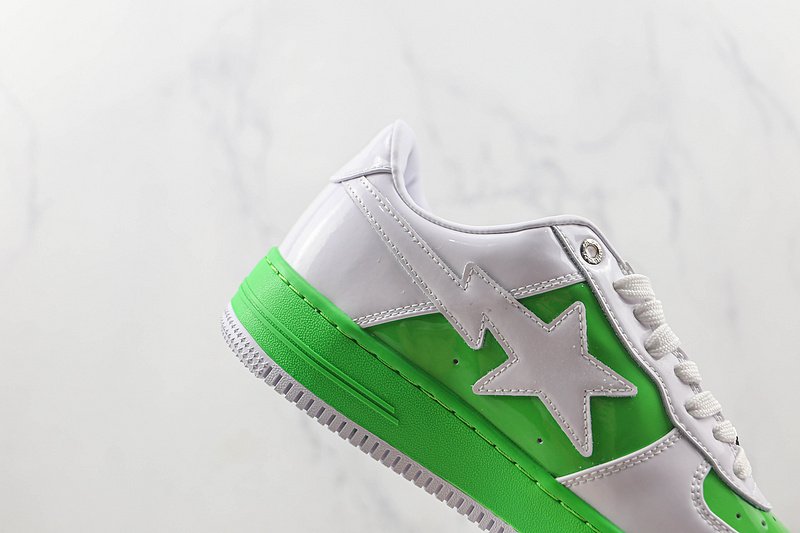A Bathing Ape Bape Sta Patent Leather "Light Green" фото № 4