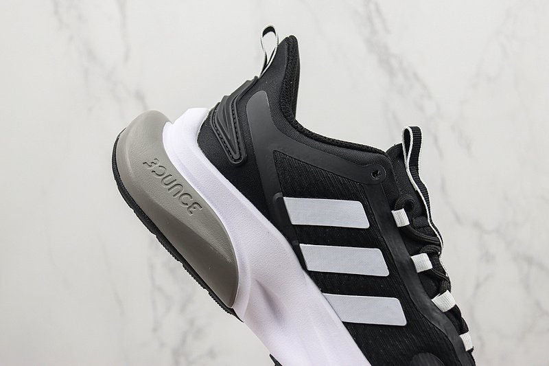 Adidas Alphabounce+ "Black Carbon/White" фото № 3