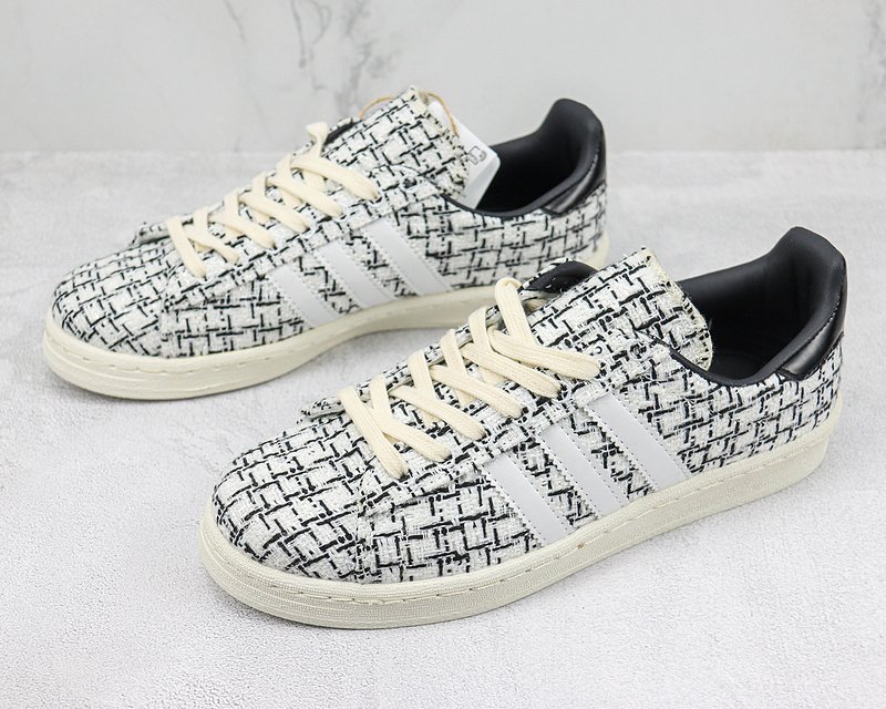 Invincible x Dayz x Adidas Campus 80s "White Tweed" фото № 5