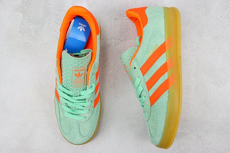 Adidas Gazelle Indoor "Mint Green/Solar Orange" фото № 6