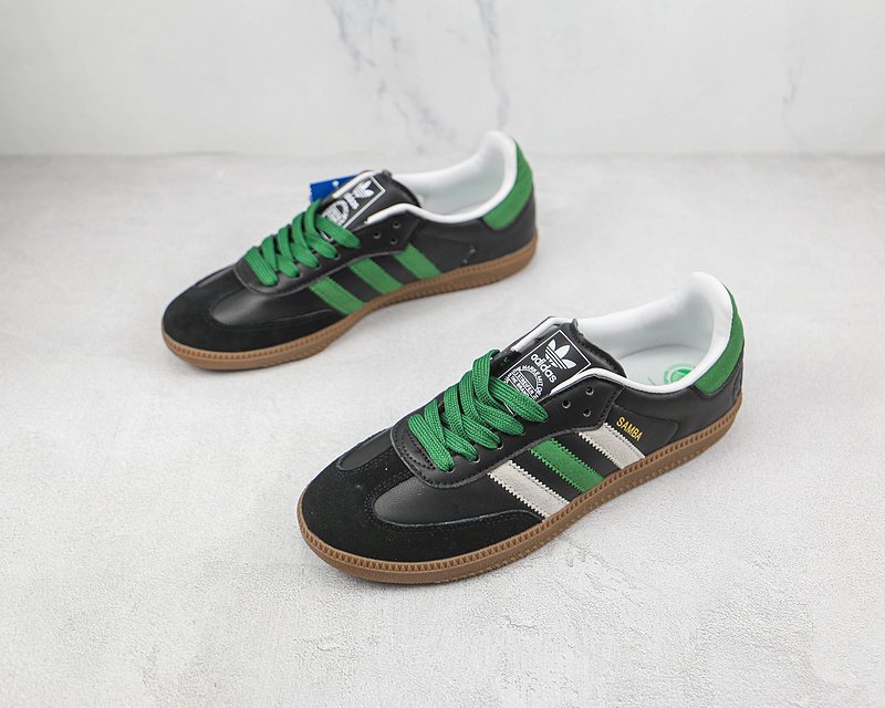 Adidas Samba "Black/Green" фото № 5