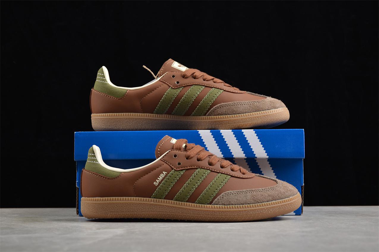 Adidas Samba OG "Brown Olive Strata" фото № 9