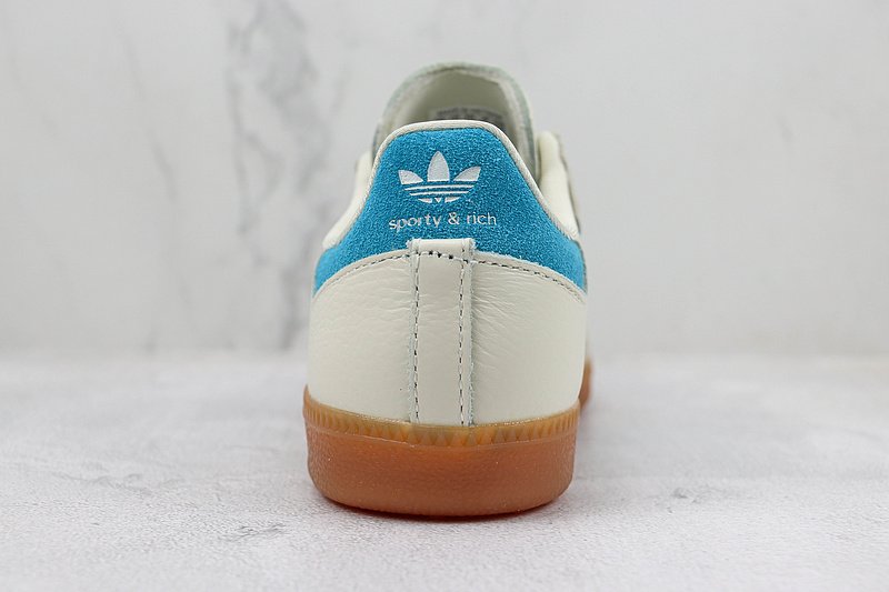 Sporty & Rich x Adidas Samba OG "Cream Blue" фото № 9