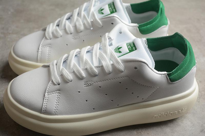 Adidas Originals Stan Smith PF "White/Off White/Green" фото № 6