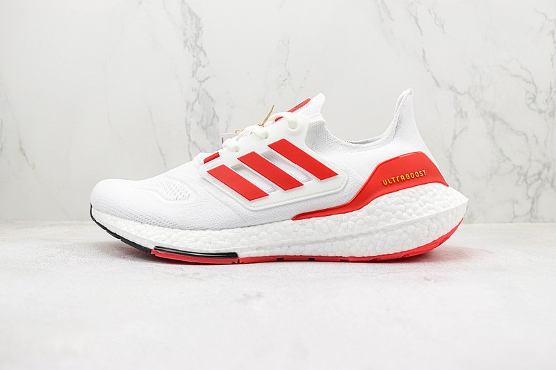 Adidas UltraBoost 22 "White Vivid Red" фото № 2