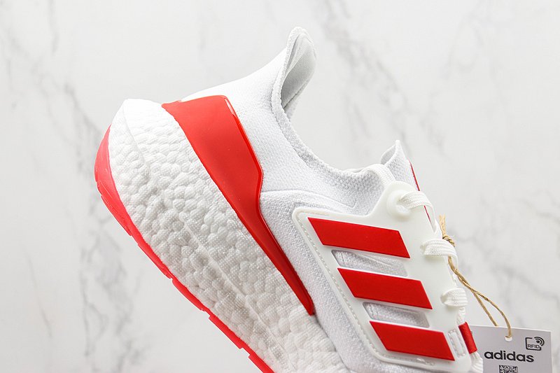 Adidas UltraBoost 22 "White Vivid Red" фото № 4