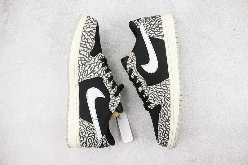 Air Jordan 1 Low OG "Black Cement" фото № 7