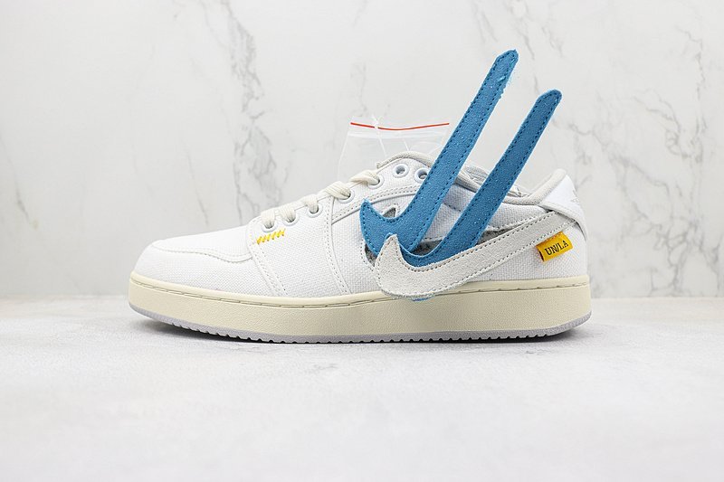 Union LA x Air Jordan 1 KO Low "White/Blue" фото № 2
