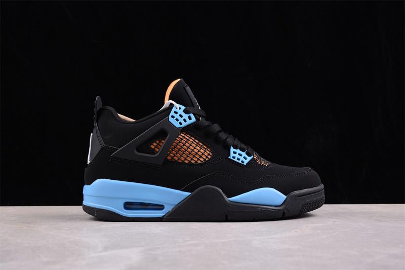 Air Jordan 4 Retro "Black/Blue/Orange" фото № 5