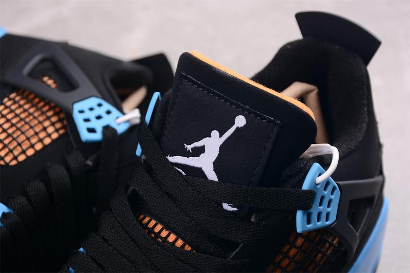 Air Jordan 4 Retro "Black/Blue/Orange" фото № 4