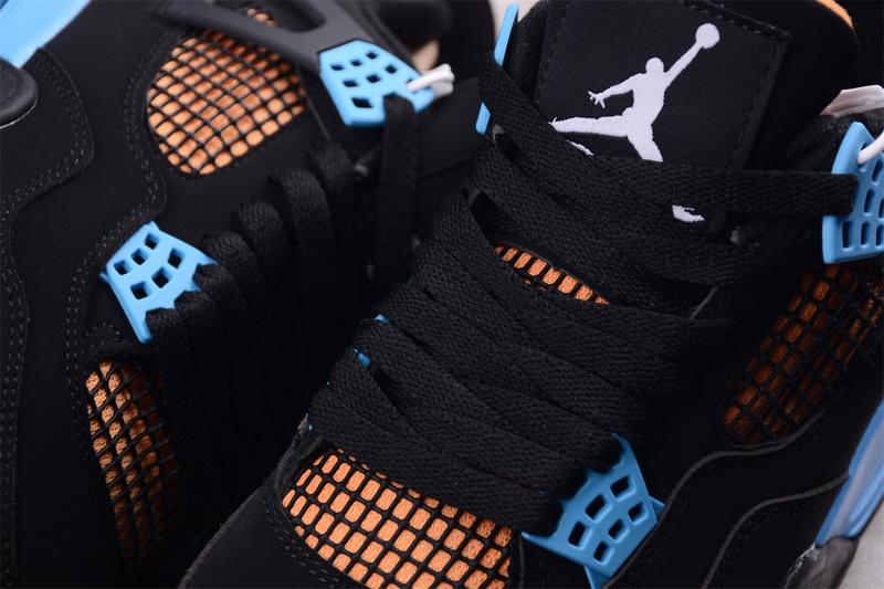 Air Jordan 4 Retro "Black/Blue/Orange" фото № 3