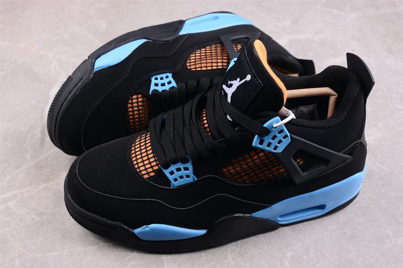 Air Jordan 4 Retro "Black/Blue/Orange" фото № 9