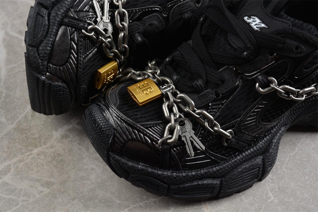 Balenciaga Phantom Sneaker 3XL "Black/Silver" фото № 7