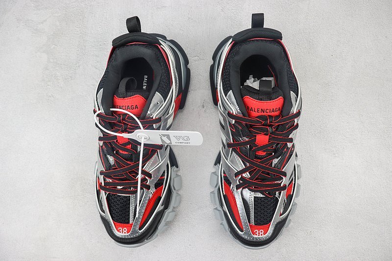 Balenciaga Track "Silver/Red/Black" фото № 7