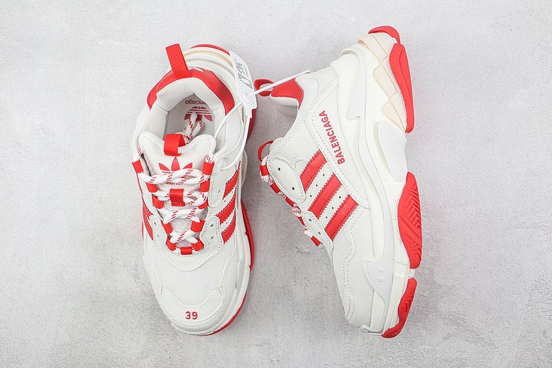 Balenciaga Triple S "White/Red" фото № 7