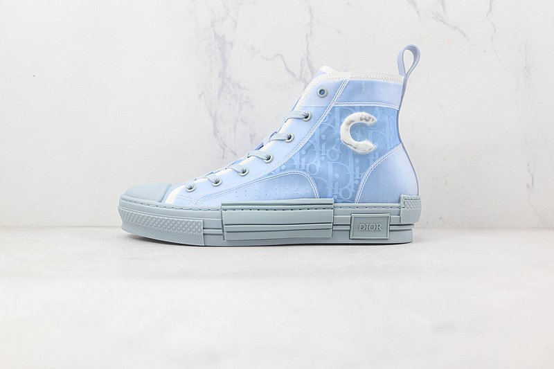 Dior B23 High Top Daniel Arsham "Light Blue" фото № 2