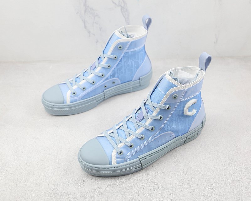 Dior B23 High Top Daniel Arsham "Light Blue" фото № 5
