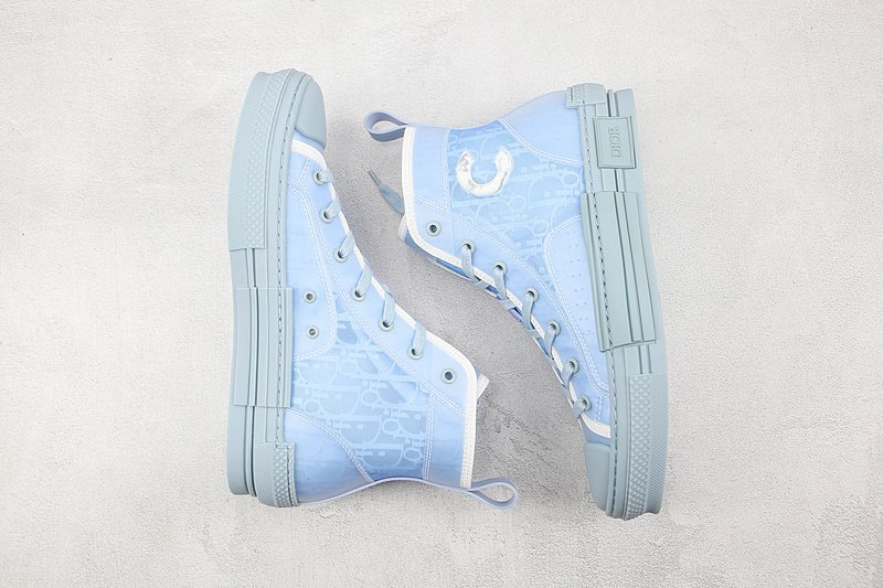 Dior B23 High Top Daniel Arsham "Light Blue" фото № 6