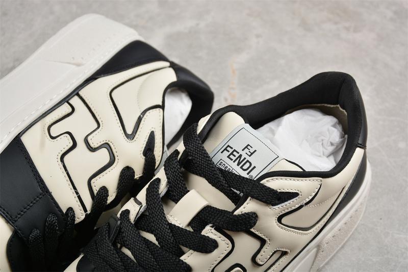 Fendi Match Leather "Black/Beige" фото № 4