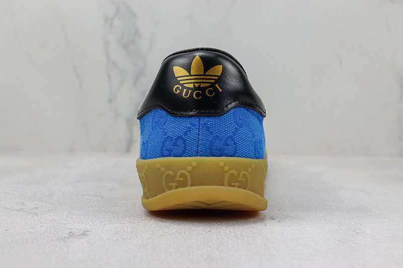 Adidas x Gucci Gazelle "Blue/Black/Beige" фото № 9