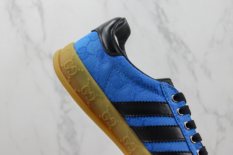 Adidas x Gucci Gazelle "Blue/Black/Beige" фото № 3