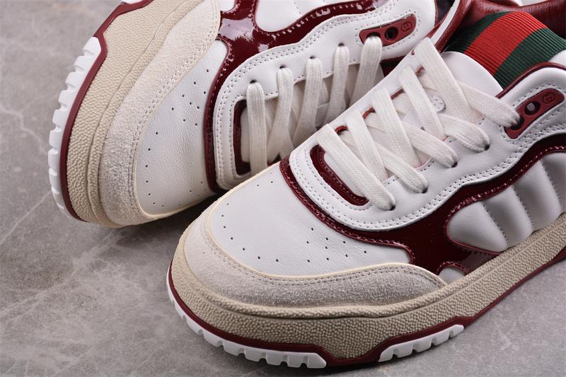 Gucci Re-Web Sneaker "White Rosso Ancora" фото № 6