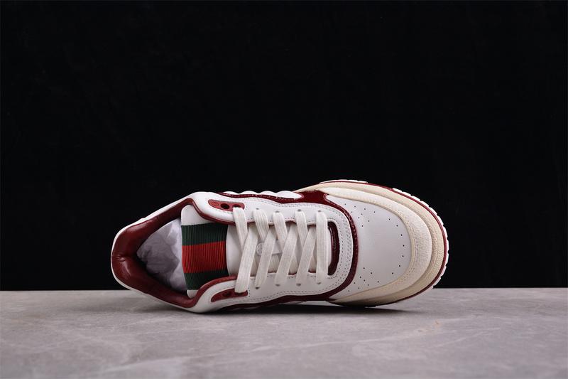 Gucci Re-Web Sneaker "White Rosso Ancora" фото № 3