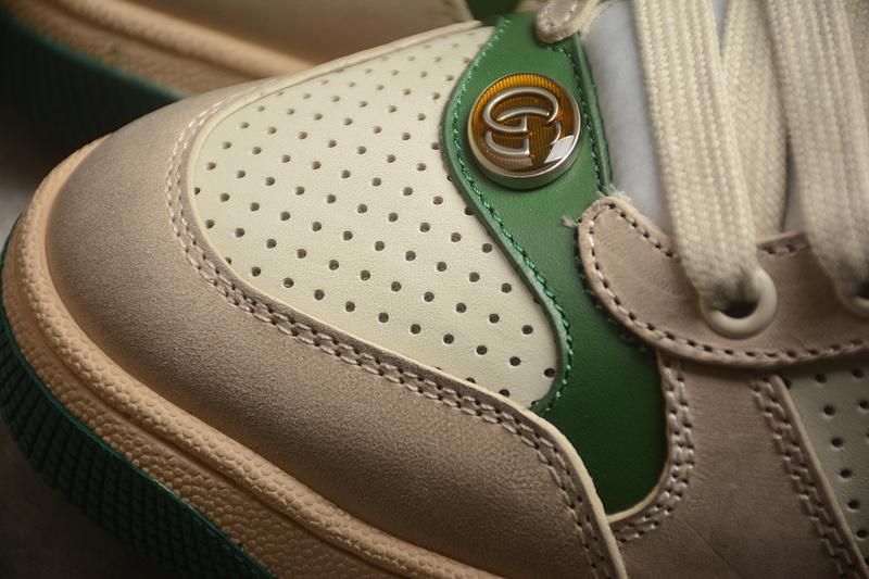 Gucci Screener Distressed Leather "Off-White" фото № 7