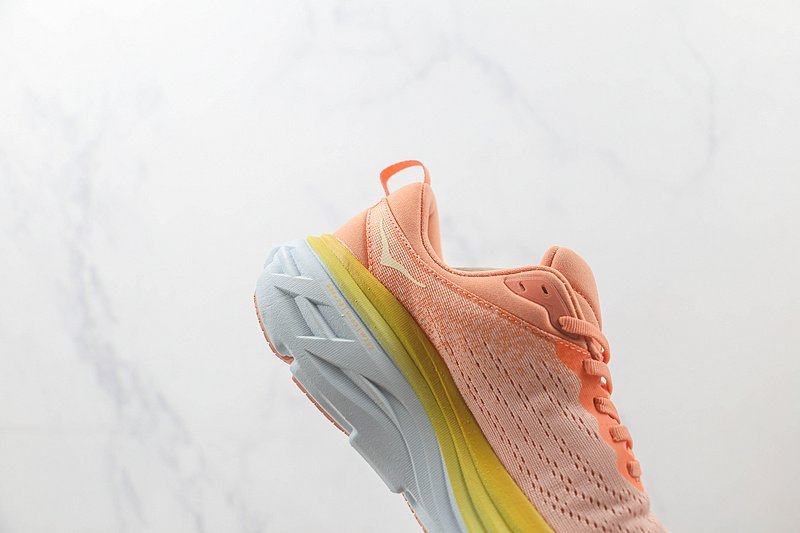 Hoka One One Running Bondi 8 "Pink Foam/Yellow" фото № 3