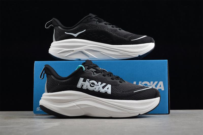 Hoka Skyflow "Black/White" фото № 9