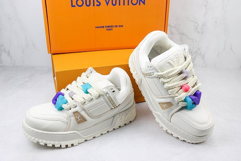 Louis Vuitton LV Trainer Maxi "White/Beige" фото № 7