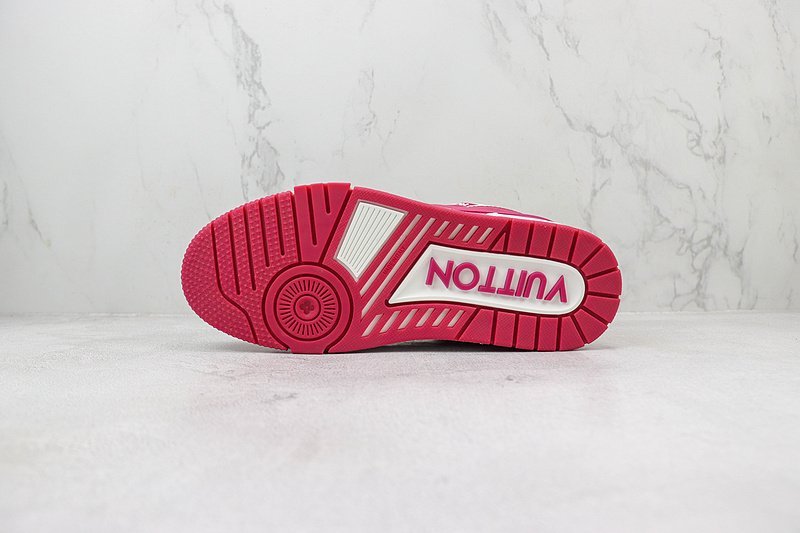 Louis Vuitton LV Trainer 2021 Low "White Fuchsia" фото № 8