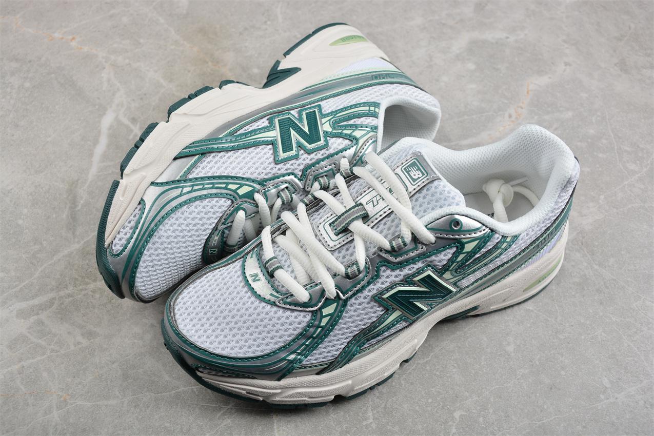 New ﻿Balance U740GR2 "White/Marsh Green" фото № 6