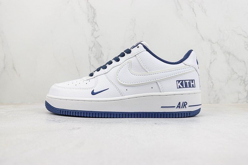 Kith x Nike Air Force 1 Low "White/Navy Blue" фото № 2