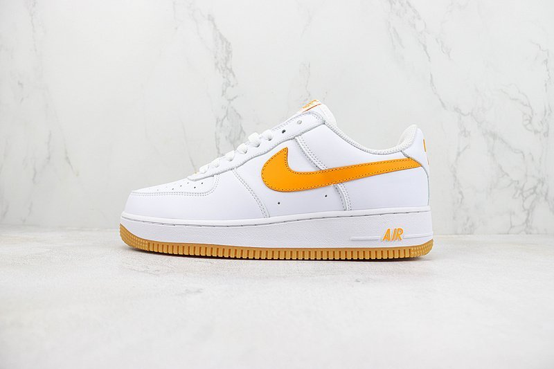 Nike Air Force 1 Low "White/Pumpkin Orange" фото № 2